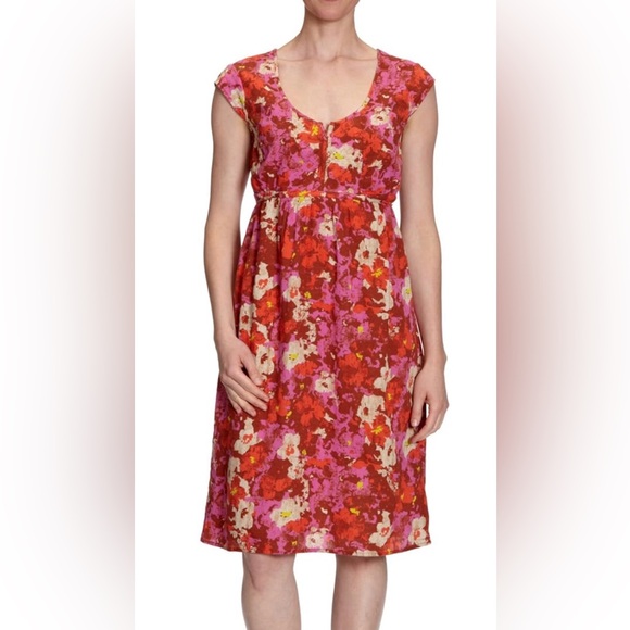 NWT Eddie  Bauer Women's Floral Dress Sz 4 - Picture 2 of 14